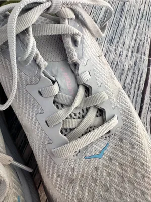 HOKA Clifton 9 Women's Light Blue Running Shoes with Pink Logo thumbnail 9