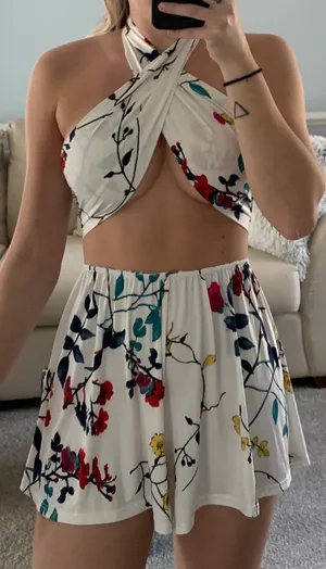 Blue Blush Matching Floral Set thumbnail 1