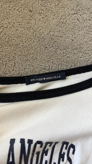 Brandy Melville LA, USA baby tee thumbnail 2