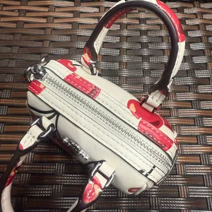 coach Mini Rowan Bag Charm With Cherry Print cz082 thumbnail 5