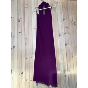 NWT Lulus Rawya Plum Purple Strapless Maxi Dress and Scarf Set Bridesmaid Sz XS thumbnail 2