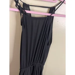 Lulus Essence of Style Black Maxi flowing skirt side slit Dress, size XS thumbnail 6