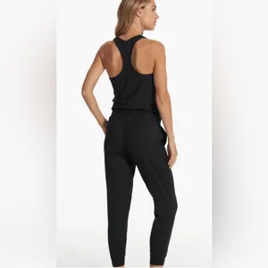 Vuori NWT Lux Black Sleeveless Jumpsuit Size M Jogger bottom thumbnail 2