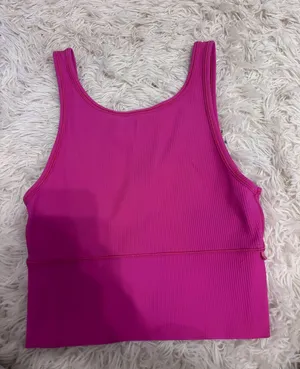 Lululemon Power Pivot Tank Ribbed Sonic Pink 6 thumbnail 1