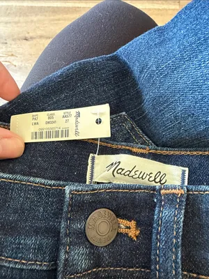 Madewell skinny flare Dark Blue Women’s jeans 27 NWT‎ thumbnail 4