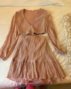 Altar'd State Long Sleeve Cut Out Dress thumbnail 2