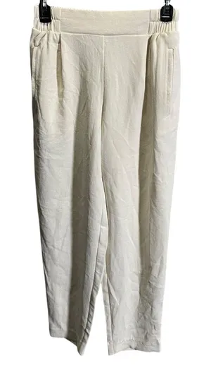 A New Day XS Polyester Blend White Pull-On‎ Pants career flowy thumbnail 1