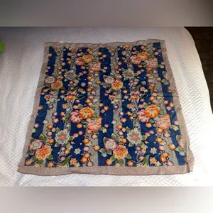 Japanese Organic Silk Scarf 27”x28” thumbnail 2