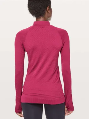 Lululemon Rest Less 1/2 Zip Star Ruby Long Sleeve Top thumbnail 3