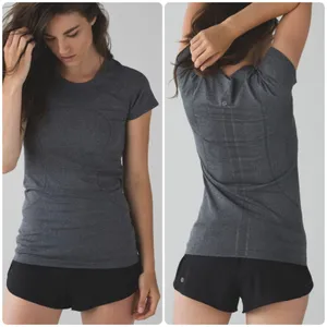 Lululemon Womens Swiftly Tech‎ Short Sleeve Crew Athletic Running Top Size 10 thumbnail 2