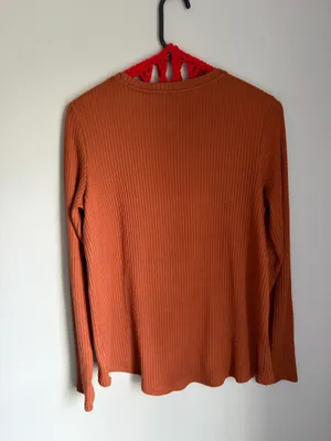 American Eagle Ribbed long sleeve lightweight sweater thumbnail 3