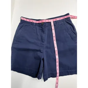 Flawed Lauren Ralph Lauren Navy Blue Chino Shorts‎ 100% cotton country club thumbnail 3