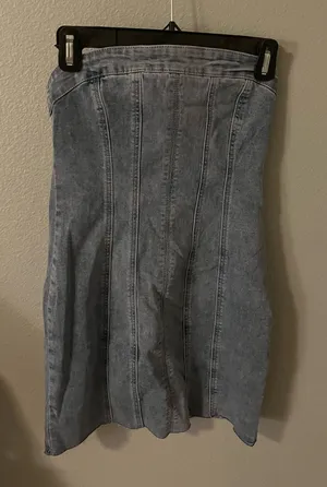 Princess Polly Denim Dress Mini thumbnail 1