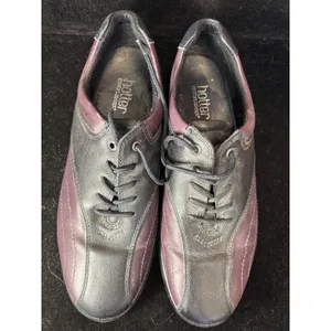 Hotter Comfort Concept Black Plum Leather Lace Up Walking Shoes Made in England thumbnail 2