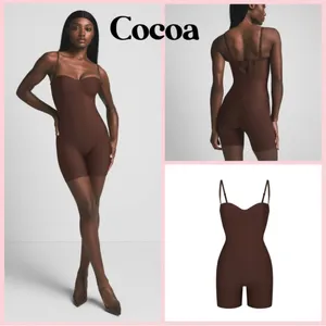 Skims CORE SCULPT UNDERWIRE MID THIGH BODYSUIT Cocoa Small COCOA (#B13) thumbnail 2