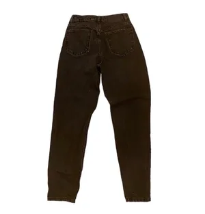 Zara High Waisted Mom Jeans Black Ripped Knee Grunge 90s Punk 4 thumbnail 5