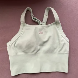 Alo Yoga Seamless Ribbed Favorite Bra Tank Spearmint XS thumbnail 6
