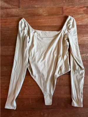 Lululemon Wundermost Bodysuit Square Neck Ultra-Soft Nulu Long Sleeve thumbnail 3
