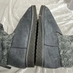 Mul Luks size 10 Grey Knit Women's sweater Boots pull on winter comfy casual thumbnail 5