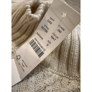 J.Crew Women's Small Cream Mock Neck Sweater Cableknit Knit Pullover Classic thumbnail 6