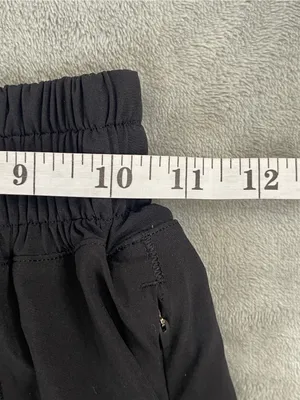 Lululemon Hotty Hot High Rise lined shorts 3.5” lace trim Black Athletic gym 0 thumbnail 9