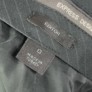 Express Editor Black Pinstripe Knee Length Pencil Skirt‎ 0 thumbnail 4