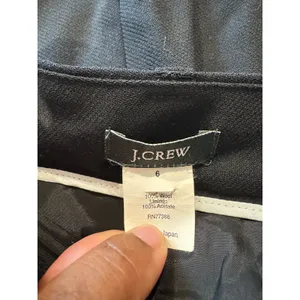 J.Crew Black Wool Pencil Skirt Women’s Size 6‎ Work Office Career Skirt thumbnail 3