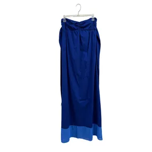 Tommy Bahama Royal Blue Strapless Maxi Dress Smocked Back Pockets TSW11101C M thumbnail 2