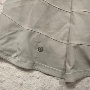 Lululemon Pace Rival Skirt Tall Off White Size 6 W8A84R Tennis Running Skort thumbnail 4