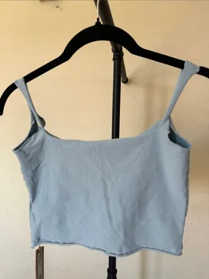 SKIMS NWT Raw Edge Slit Front Cropped Cami Size S thumbnail 5
