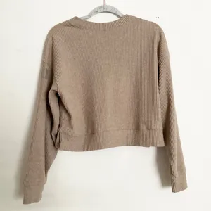 Alo Yoga Muse Crew Neck Pullover Gravel Heather XS thumbnail 5