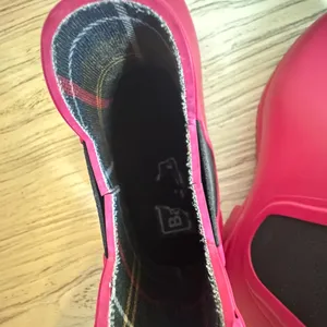 Barbour women Bright pink Rain Boots size 4 equivalent to size 6 women thumbnail 5
