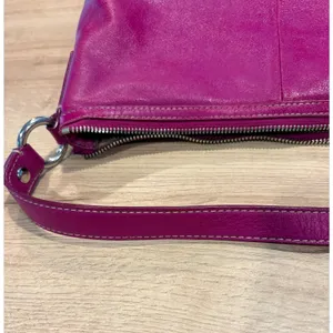Coach‎ Magenta Pink Leather Hobo Shoulder Bag Silver Hardware 27741 thumbnail 7