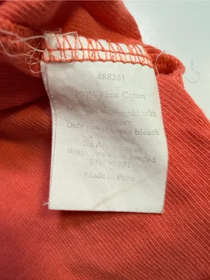 Out from Under orange short sleeve Tshirt Ribbed Size S/XS thumbnail 4