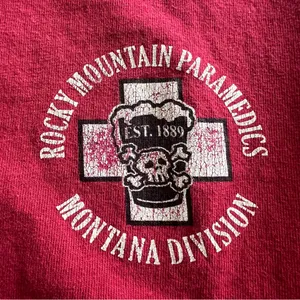 Gildan Rocky Mountain Paramedics Montana Tee Sz S thumbnail 2