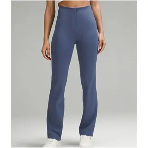 NEW Lululemon Smooth Fit Pull-On High Rise Athleisure Workwear Trouser Blue Sz 4 thumbnail 2