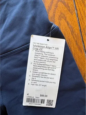 Lululemon Align High Rise 23” True Navy Size 4 NWT thumbnail 5