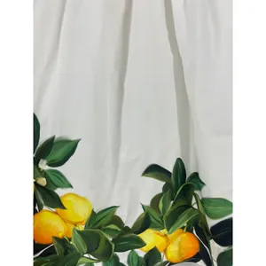 Amanda Uprichard Napoli Lemon Print Cotton Mini Dress White Size‎ S thumbnail 12