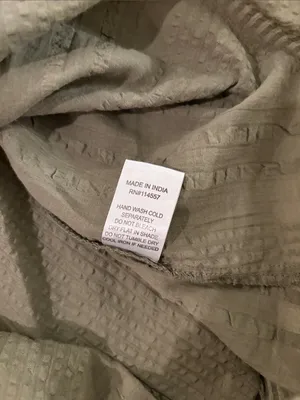 New With Tags THML Puff Sleeve Olive Top Sz S thumbnail 6
