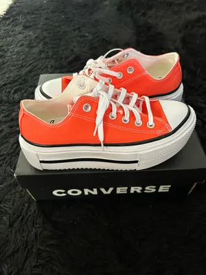 CONVERSE Ctas Lift Double Stack OX orange platform shoes sneakers women’s 7 new thumbnail 7
