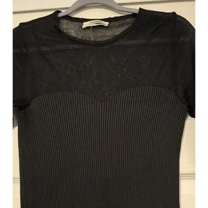 by Anthropologie Black Sheer Ribbed Top Capsule Rock Festival Edgy Whimsigoth thumbnail 6