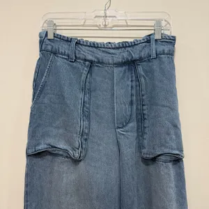 YFB (Young Fabulous & Broke) Wide Leg Utility Denim Pants | High Rise | Blue Wash Size medium thumbnail 4