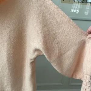 Wrangler Retro Cowl Neck Sweater Blanket Print Trim Peach Pink S thumbnail 4