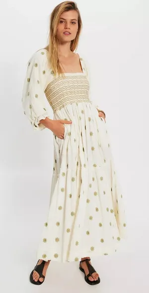 Free people Dahlia Embroidered Maxi Dress thumbnail 1