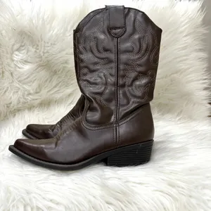 Rampage Wittney Faux Leather Cowgirl Boots Sz 7.5 thumbnail 10