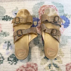 Dansko Womens Double Buckle Slip On Sandals 39 US 8.5/9‎ Casual Comfort Beachy thumbnail 5