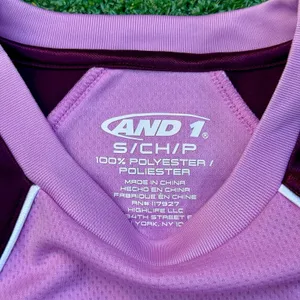 AND1 Tank Top Shirt Exile Sleeveless Jersey Orchid New With Tag thumbnail 5