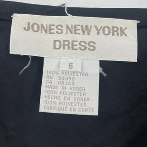 Vtg 90s Jones New York Asymmetric Dress Sz 6 LBD Slip Y2K Grunge Cocktail Hoco thumbnail 11