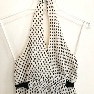 BCBGMAXAZRIA Silk polka dot halter dress - EUC!! 2 thumbnail 3