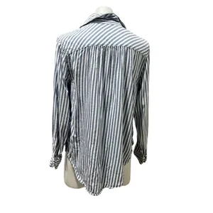 Aerie Women's Striped Long Sleeve Button-Up Shirt Multicolor Size M thumbnail 8